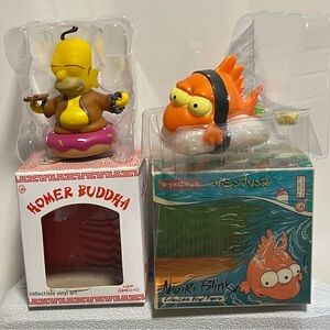 Homer Buddha and Nigiri Blinky Collectible Vinyl Figures